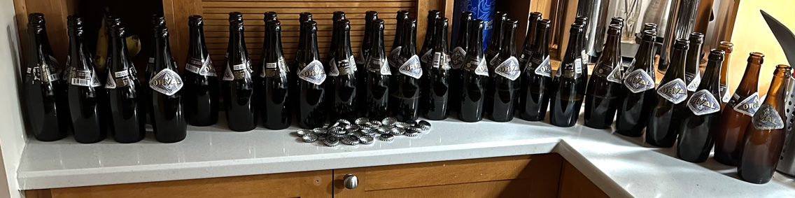 empty bottles of 14 years and some strays from the tasting